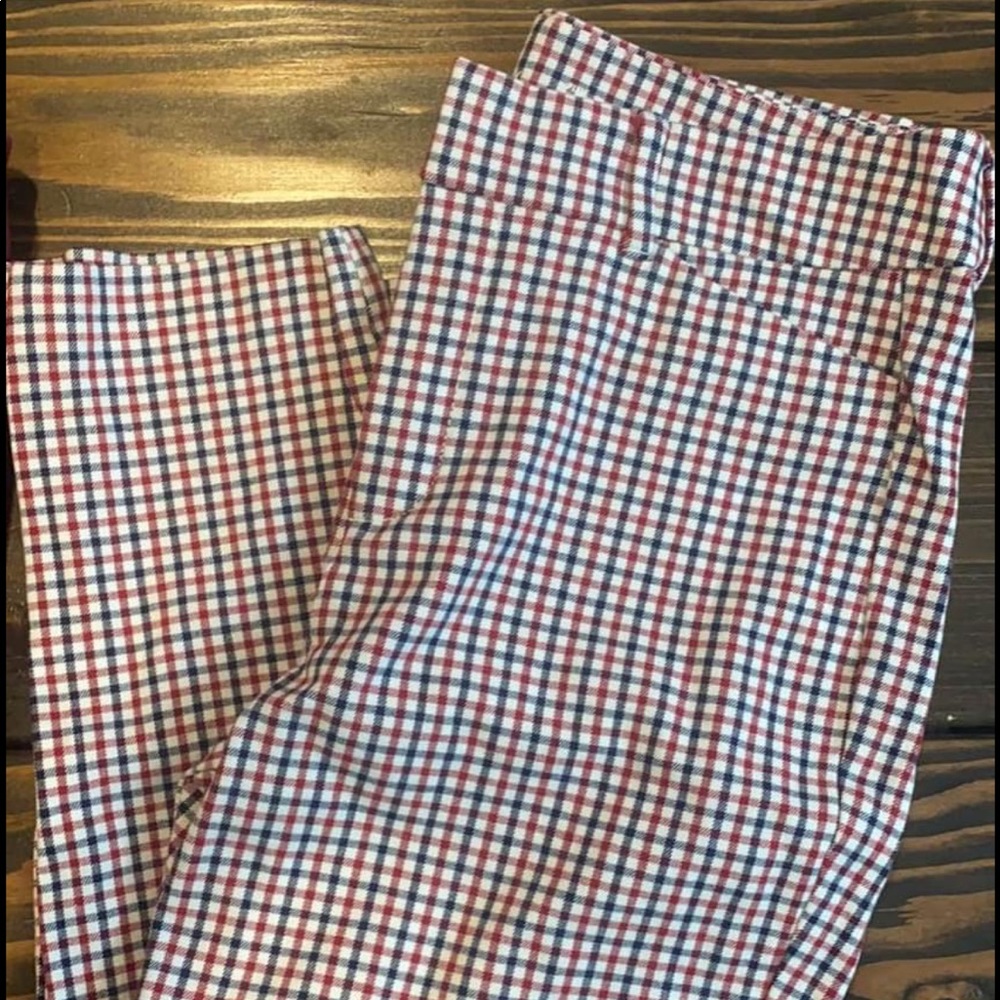 Old Navy plaid high rise pixie dress pants, size 6, NWOT